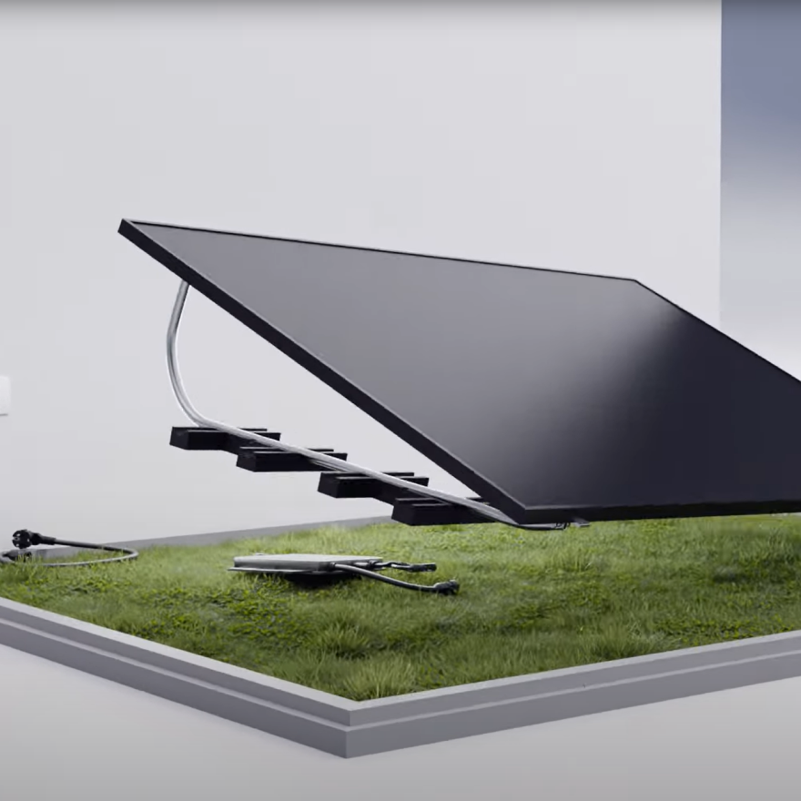 Valkbox3 Solar Panel mount for flat surfaces
